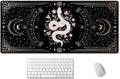 SSOIU Large Mouse Pad, Boho Snake Witch Desk Mat for Desktop, Women Girls Waterproof Gaming Mousepad, Moon Phases Computer PC Laptop Protector Writing Pads for School Office Home 35.5" x 15.7"