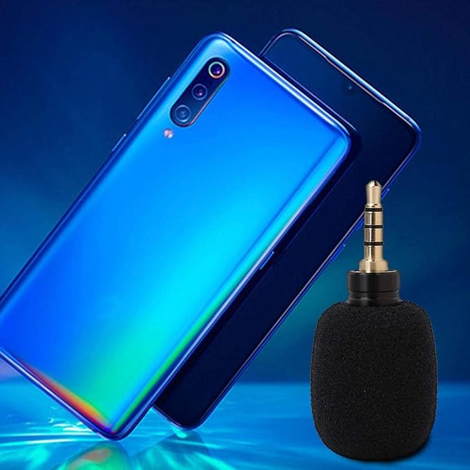 KIKYO Mini Microphone, Condenser Microphone Omnidirectional High Sensitive for Mobile Smart Phone (Four Pole)(3.5 Quadrupole monophonic in-line)