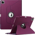 Fintie Rotating Case for iPad Pro 12.9-inch 6th Generation 2022-360 Degree Swiveling Protective Cover with Pencil Holder, Auto Sleep/Wake, Also Fit iPad Pro 12.9" 5th/4th/3rd Gen, Purple
