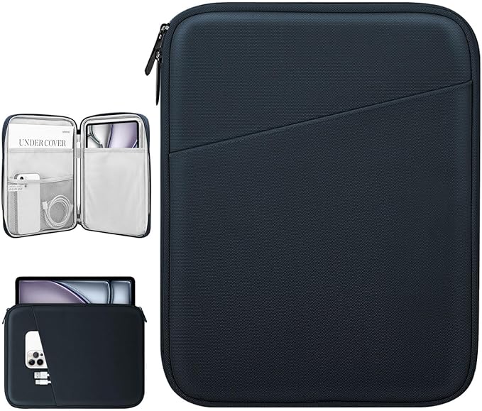 Dadanism 13 Inch Tablet Sleeve Bag Carrying Case for iPad Pro 13" M5/M4 2025/2024, iPad Air 13" M4/M3 2026/2025, iPad Pro 12.9", Galaxy Tab S10+/S9 FE+/S9+ 12.4", Remarkable Paper Pro 11.8", Indigo