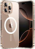 Anti-Yellowing Strong Magnetic for iPhone 16 Pro Case [Compatible with MagSafe] [12FT Military Grade Drop] Shockproof Protective Slim Thin iPhone 16 Pro Cover 6.3 Inch, Clear