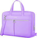 Ferkurn Laptop Bag Case Women Men Computer Bag Compatible with MacBook/HP/LG/Dell, Shoulder Strap Slim Carrying Messenger Briefcase, Purple, 17-17.3 Inch