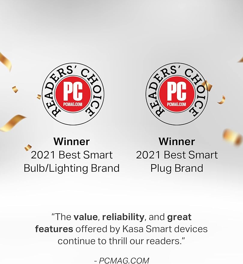 Kasa Smart Bulb,1000 Lumens Full Color Changing Dimmable Smart WiFi Light Bulb Compatible with Alexa and Google Home,11W,A19,2.4Ghz only,No Hub Required (KL135P2),White,(Pack of 4)
