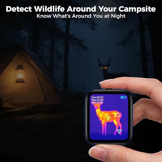 Thermal Camera for Finding Heat Leaks & Drafts – Portable Infrared Imager for Home Inspection, Entry-Level Thermal Imager for Hidden Camera Detection & Water Leak Detection