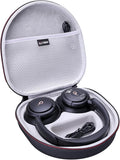 LTGEM Case Compatible with Anker Soundcore Life Q20i / Q20 / Q30 / Q45 Hybrid Active Noise Cancelling Headphones, Black+Gray