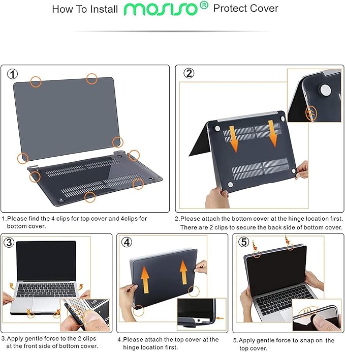 MOSISO Compatible with MacBook Air 13 inch Case M1 Chip 2021-2018 Release A2337 A2179 A1932, Plastic Hard Shell&Keyboard Cover&Screen Film&Storage Bag for MacBook Air 13.3 inch Case, Army Green