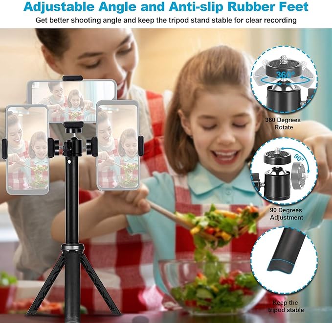 NexiGo 4K Zoomable Webcam Kits, N950P UHD 2160P Webcam with Remote, Sony Starvis Sensor, 5X Digital Zoom, Upgraded Video Conference Lighting, Extendable Tripod Stand, for Zoom/Skype/Teams