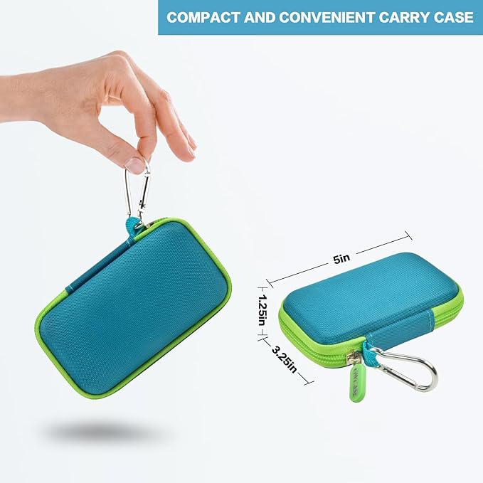 GWCASE Hard Case for SanDisk Extreme Portable SSD 1TB 2TB 4TB 8TB 500GB, External for Solid State Drive Travel Carrying Holder with Mesh Pocket for USB Cables & SD Cards (Bag Only)-Green
