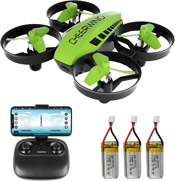 Cheerwing CW10 Mini Drone, WiFi FPV Drone with Camera, RC Drone Toy with Auto Hovering, Voice Control