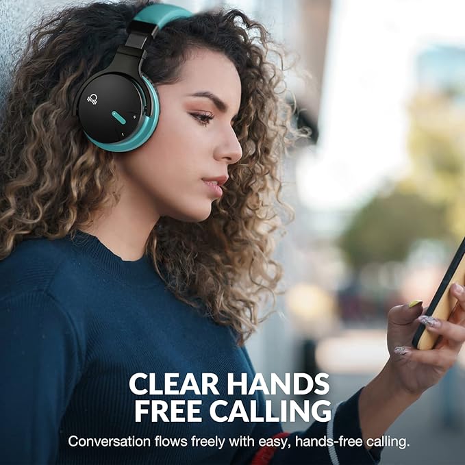 Million Sold Classic E7 Active Noise Cancelling Headphones with Upgraded HD Sound, Wireless Bluetooth Headphones Over The Ear Unequaled Comfort, Vivid Deep Bass, for Home Office Travel Gift-Pair