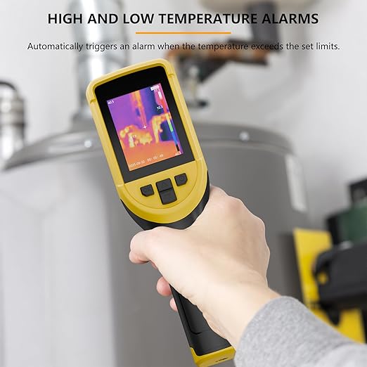 Handheld Thermal Camera,320 x 240 TISR Resolution,120 x 90 IR High Resolution,Mini Thermal Imager with -4°F~1022°F,25 Hz,Handheld Infrared Camera with PC Analysis for Home Inspection HVAC Maintenance