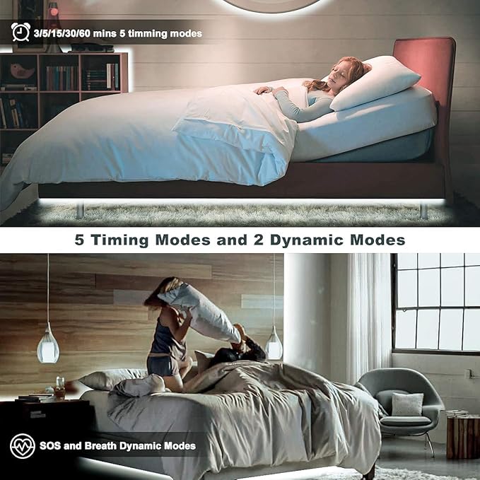 MY BEAUTY LIGHT White LED Strip Lights, 16.4ft Dimmable LED Light Strip with RF Remote, 300 Bright 6500K 2835 LEDs, Strong Adhesive LED Tape Light with Timing Mode for Mirror Bedroom Kitchen Cabinet