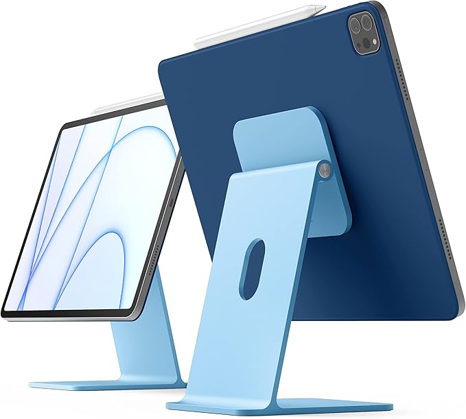 elago Premium iPad Magnetic Stand Designed for iPad Pro 12.9"(5th, 4th Gen), 11"(3rd, 2nd Gen), Air 10.9"(5th, 4th Gen), Mini 8.3"(6th Gen, A17 Pro), 10.9"(10th Gen) [Light Blue]