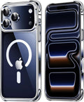 Mkeke Magnetic for iPhone 17 Pro Max Case Clear, [Compatible with MagSafe] [Not Yellowing] [Military-Grade Drop Protection] Phone Bumper for iPhone 6.9 inch 2025