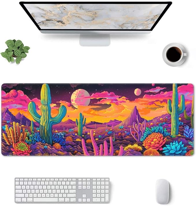 Mouse Pad Gaming - Large Mouse Pad for Desk with Waterproof Surface & Durable Design Desk Mat for Desktop & Office Accessories (Desert Dreamscape)