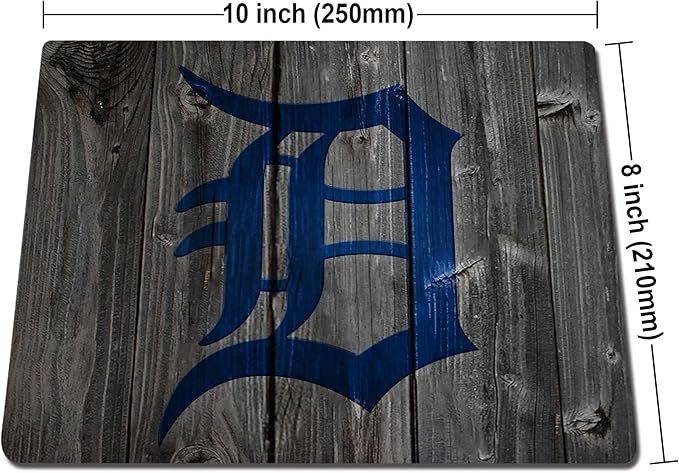 Wood Grain Design Sports Mouse Pad, Non-Slip Rubber Base Gaming Mousepad, Desk Accessories - Mouse Pads for Laptop, Office