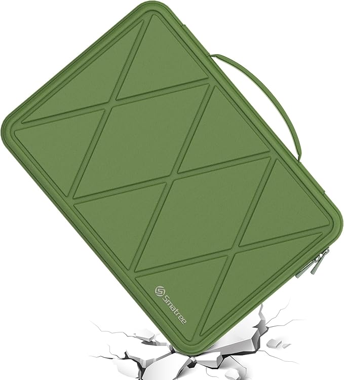 Smatree Hard EVA Protective Sleeve Compatible for 15.6 inch HP Pavilion Laptop 15t/15/15z, Waterproof and Anti-Shock Laptop Case, Green (X8274TG)
