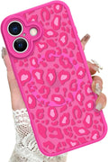 KANGHAR Case Compatible with iPhone 17 Hot Pink Leopard Printed Pattern [Compatible with Magsafe] Cute Cheetah Protective Magnetic Case for Girls Women 6.3"