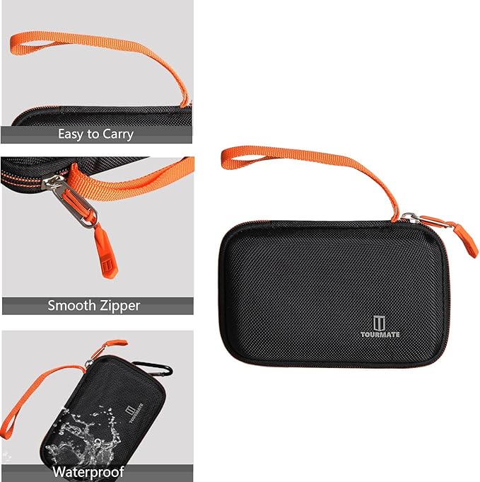 Tourmate Hard Case Compatible for LaCie Rugged Mini 1TB/ 2TB/ 4TB/ 5TB External Hard Drive Portable HDD, Hard Travel Case for Rugged Thunderbolt USB 3.0 2.0 USB-C External (Box Only)