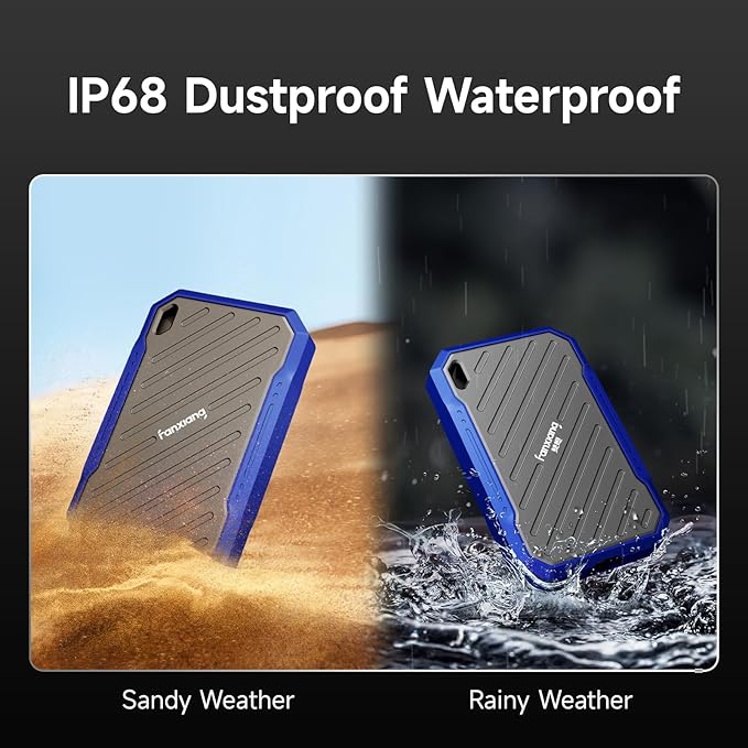 fanxiang 2TB External Portable SSD, Up to 2000MB/s USB 3.2 Gen2*2, IP68 Water and Dust Resistance, External Solid State Drive Reliable Storage for Professionals, Creatives, and Engineers