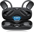 Open Ear Headphones, Open Ear Earbuds, IPX7 Waterproof, Bluetooth 5.3 True Wireless Sports Over Ear Earbuds with Earhooks, Built-in Mic, Crystal-Clear Calls for Running Workout Cycling Driving