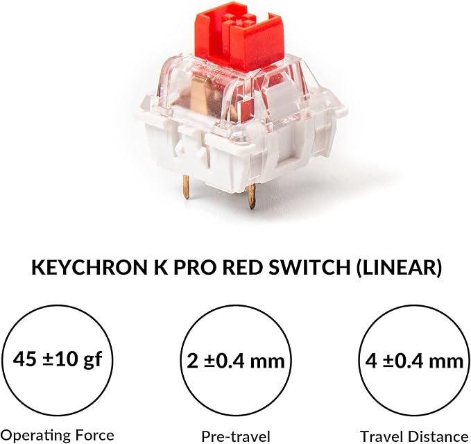 Keychron V6 Wired Custom Mechanical Keyboard Knob Version, Full-Size QMK/VIA Programmable Macro with Hot-swappable Keychron K Pro Red Switch Compatible with Mac Windows Linux Black (Non-Transparent)