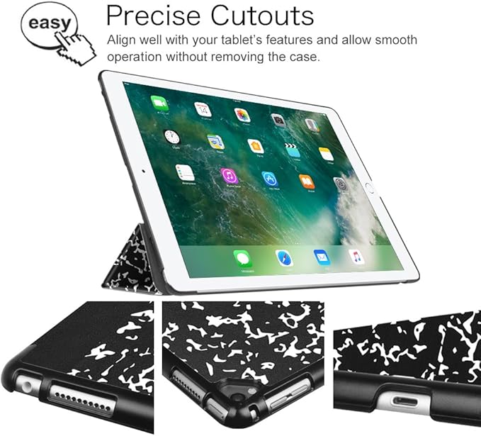 Fintie Case for iPad Pro 12.9 (2nd Gen) 2017 / iPad Pro 12.9 (1st Gen) 2015 - [SlimShell] Ultra Lightweight Standing Protective Cover with Auto Wake/Sleep, Composition Book Black