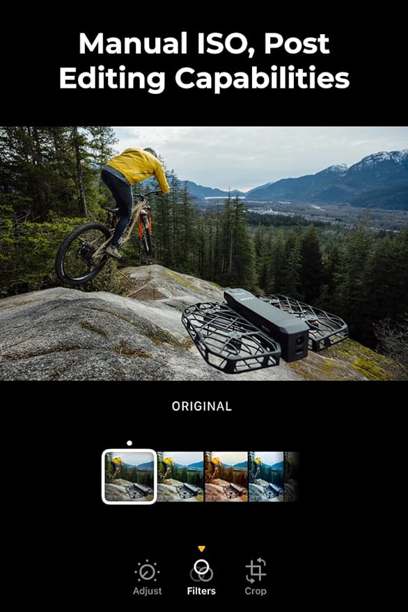 HOVERAir X1 PRO 4K Drone with Camera, Foldable Action Flying Camera with 42 KM/H Follow Speed, 15+ Fully Automatic Flight Modes, Fly Anywhere with OmniTerrain, SmoothCapture 2.0 (Standard)