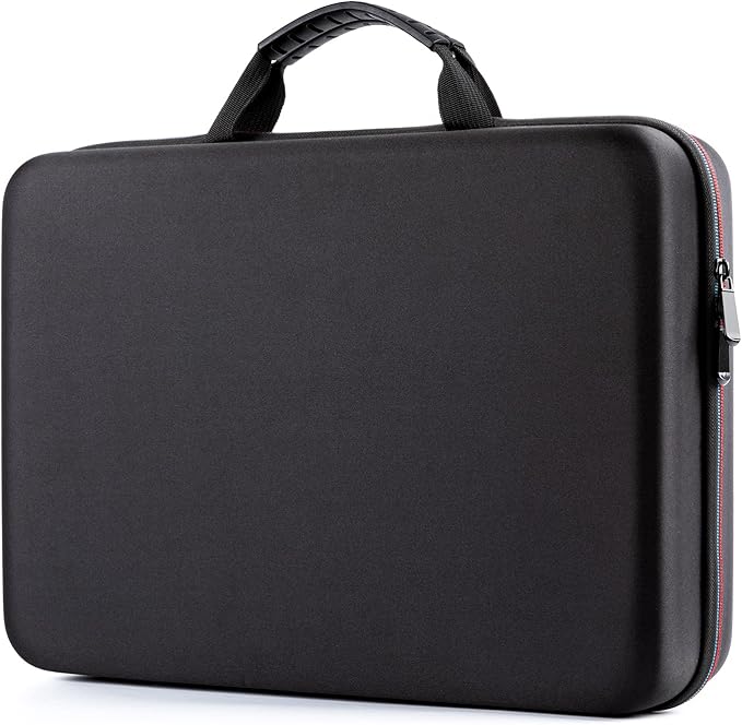 ieGeek Carrying Travel Case for 14.1-17.5 inch Portable DVD Player, EVA Hard Shell Travel Laptop Sleeve Bag, Black