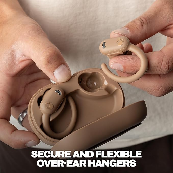 Skullcandy Push ANC Active Wireless Earbuds, Bluetooth Headphones, Noise Cancelling, 58 Hours Battery, Secure-Fit Over-Ear Hanger, Sweat and Waterproof, Microphone for iPhone Android - Primer