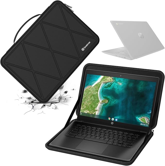 Smatree Hard EVA Protective Sleeve Case Compatible for 14 inch HP Fortis G11 Chromebook, 14 inch HP Fortis G10 Chromebook Laptop, Waterproof and Anti-Shock Bag (X8262)