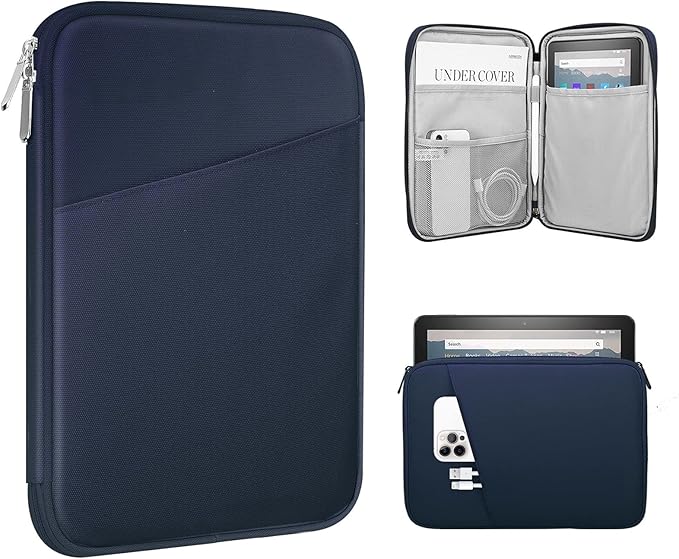 TiMOVO 8-9 Inch Tablet Sleeve Case for All-New iPad mini 7 (A17 Pro, 2024), iPad mini 6 (8.3-Inch, 2021), iPad mini 5/4/3/2/1, Portable Protective Pouch Bag for iPad mini, Indigo