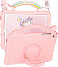Wazzasoft for Samsung Galaxy Tab S6 lite Case 10.4" - Girls Cute Women Cartoon Kawaii 3D Design Cover with Rotating Stand & Strap Unique Girly Teens Funda for Samsung Tab S6 lite Case (2022/2020)