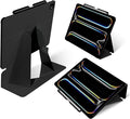 MOFT Folio Case for iPad Pro 11-inch (M4) 2024 - Silm Stand Protective Case with Detachable Pencil Holder, Multi-Angle Viewing, MOVAS Leather Cover, Auto Sleep/Wake, Jet Black