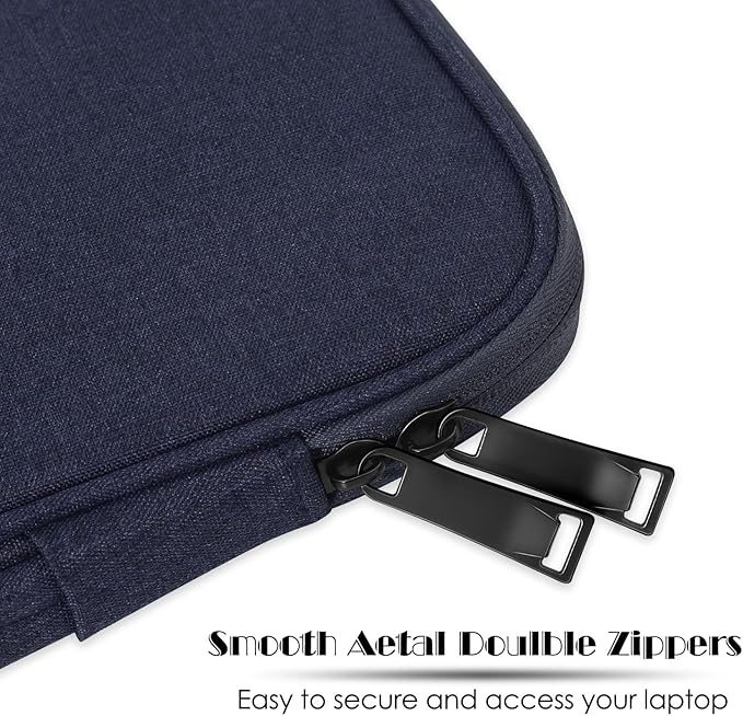 ProElife 13-Inch Tablet Sleeve Case for 2026-2024 iPad Air 13 inch M4 M3 M2, iPad Pro 12.9-13 inch M5 M4 M3 M2, 12.4-in Galaxy S10+/S9+ Accessory Traveling Carrying Bag Cover with Handle (Navy Blue)