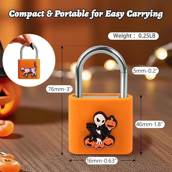 UMIKSMART Fingerprint Padlock, Keyless Fingerprint Padlock with USB Charging, Smart Keyless Padlock for School Locker, Gym Locker, Backpack and Travel Bag, Gift for Kids, Teens and Friends