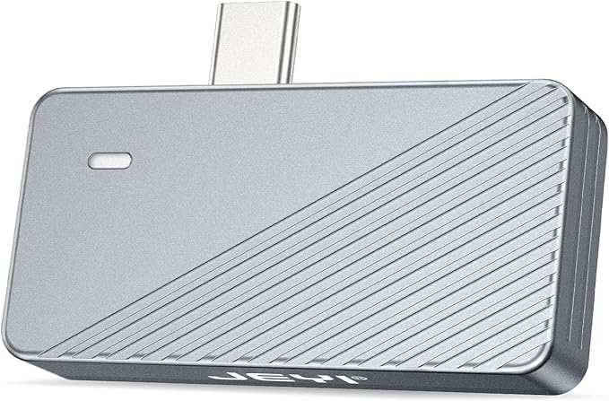 JEYI 2242/2230 M.2 NVME SSD Enclosure, USB C 10Gbps External Housing Adapter Case, Tool-Free Installation, Compatible with Windows/macOS/Linux
