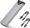 SSK M.2 NVME SATA SSD Enclosure, Improved RTL9210B Chip USB 3.2 Gen 2 10Gbps to PCI-E NGFF Adapter, M-Key/B+M Key External SSD Enclosure Aluminum Support UASP Trim 2242/2260/2280