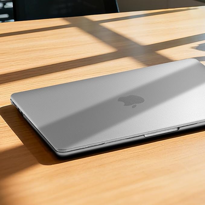EooCoo Compatible with MacBook Air 13 inch Case M5 2026-2022 M4 M3 M2 Model A3449 A3240 A3113 A2681, Mac Air 13.6 inch Hard Shell & Keyboard Cover & Screen Film & Type-C, Dots Clear