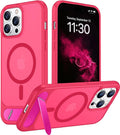 Magnetic Compatible with iPhone 14 Pro Case, [Built-in Invisible Kickstand][Compatible with MagSafe] [Military Grade Shockproof] Slim Translucent Matte Phone Case for iPhone 14 Pro 6.1"