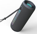 Portable Bluetooth Speaker, 24W Loud Deep Bass, IPX7 Waterproof, TWS Pairing, 12H Playtime, RGB Lights, Outdoor Bluetooth Speakers for Camping, Biking, Party (Black)