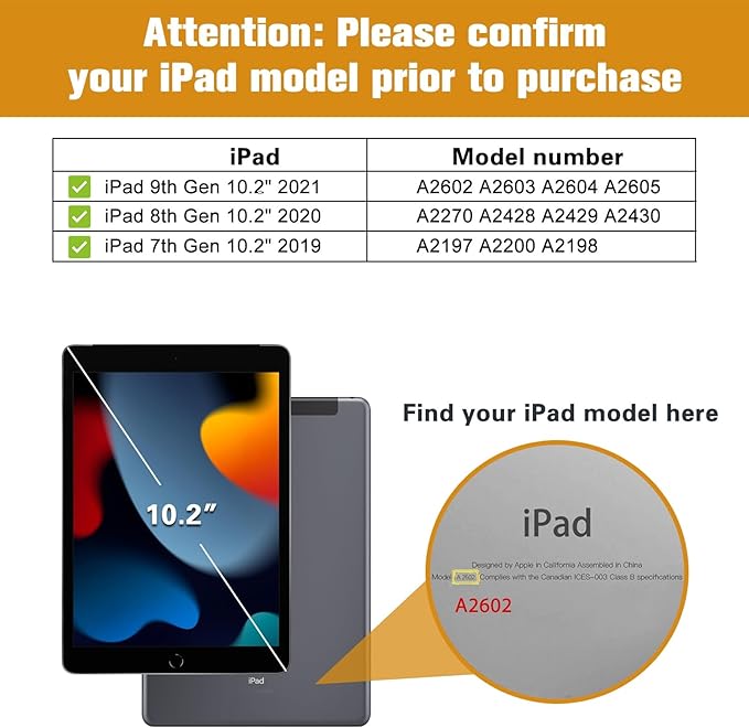 ProCase for iPad 9th/ 8th/ 7th Generation Case 10.2 Inch 2021/2020/2019, iPad 10.2 PU Leather Case Business Stand Cover Smart Folio with Hand Strap Front Pocket Pen Loop -Brown