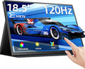 EVICIV 18.5” Portable Monitor Touchscreen | 120Hz 1ms Gaming Monitor | 400Nits | 1080P FHD IPS | 125% sRGB | VESA & Smart Case | USB-C & MINI HDMI | Travel Screen for Laptop, Computer, Game Consoles