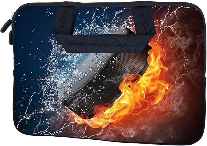 AMARY Chromebook case 11.6" 12" inch Laptop Handle Bag Neoprene Notebook Carrying Pouch Ultrabook Case Tablet Cover Fit Apple MacBook Air HP DELL Lenovo Asus Samsung (Hockey)