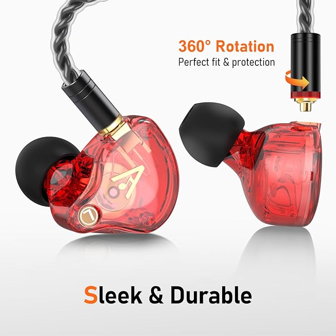 Vibes 202MC USB-C Wired Earbuds - USBC HiFi in Ear Headphones for iPhone 17/16/15 - Noise Isolating Ear Buds w/ Mic - Clear Sound, Deep Bass & Comfort-Fit Earphones - Silver Plated Cord, Carrying Case