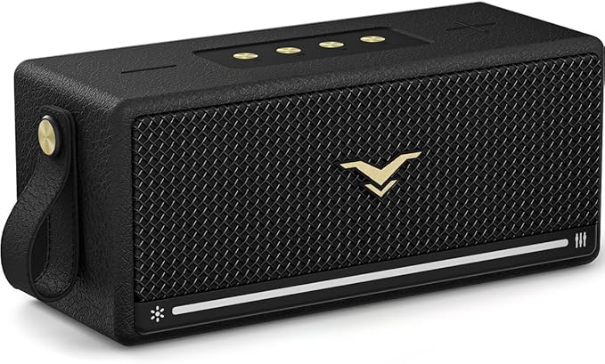 Bluetooth Speaker, StageSound Retro Speaker Wireless, Portable Loud Speaker with Bass Boost, 80W, IP67 Waterproof, LED Lights, TWS Pairing, 12H Playtime, TF/AUX/USB Play for Party, Home, Outdoor, Gift