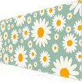iCasso XXL Large Mouse Pad for Desk, Anti-Slip Big Mousepad with Stitched Edges, Keyboard Mat for Work, Gaming (Daisy)
