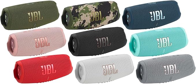 JBL CHARGE 5 - Portable Waterproof (IP67) Bluetooth Speaker with Powerbank USB Charge out, 20 hours playtime, JBL Partyboost (Teal)