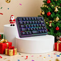 Koolertron Single-Handed Macro Mechanical Keyboard, RGB LED Backlit Portable Mini One-Handed Mechanical Gaming Keypad 39 Fully Programmable Keys (39 Keyboard Black)