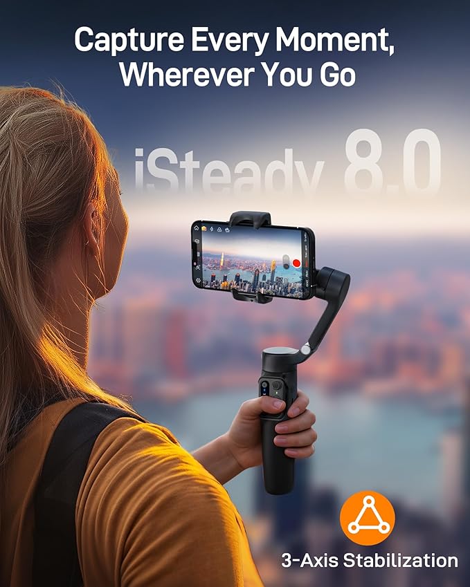 hohem iSteady X3 SE Gimbal Stabilizer for iPhone & hohem iSteady V3 Gimbal Stabilizer for Smartphone
